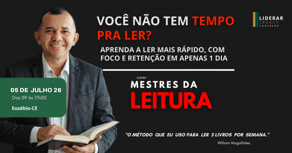 Imagem do evento MESTRES DA LEITURA - TURMA 08