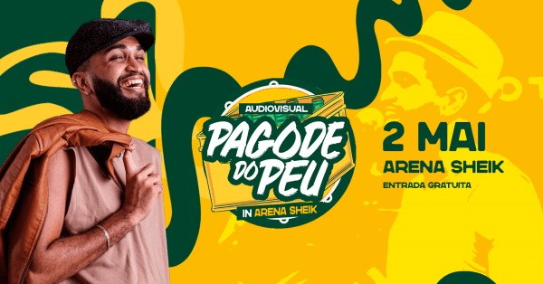 Imagem do evento AUDIOVISUAL - PAGODE DO PEU (Lote 2°)