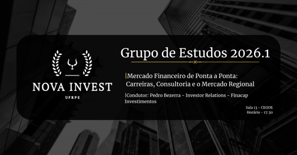 Imagem do evento |Mercado Financeiro de Ponta a Ponta:  Carreiras, Consultoria e o Mercado Regional