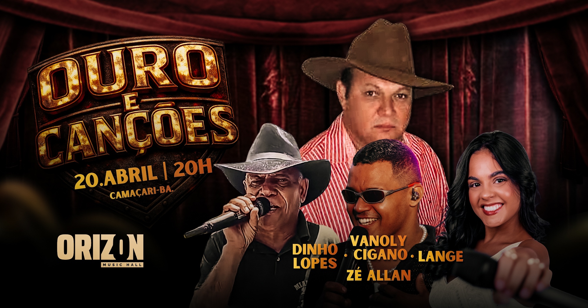 OURO e CANÇÕES - VANOLY EM CAMAÇARI - Camaçari, BA