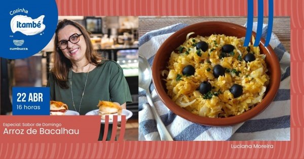 Imagem do evento Aula show - Especial Sabor de Domingo: Arroz de Bacalhau