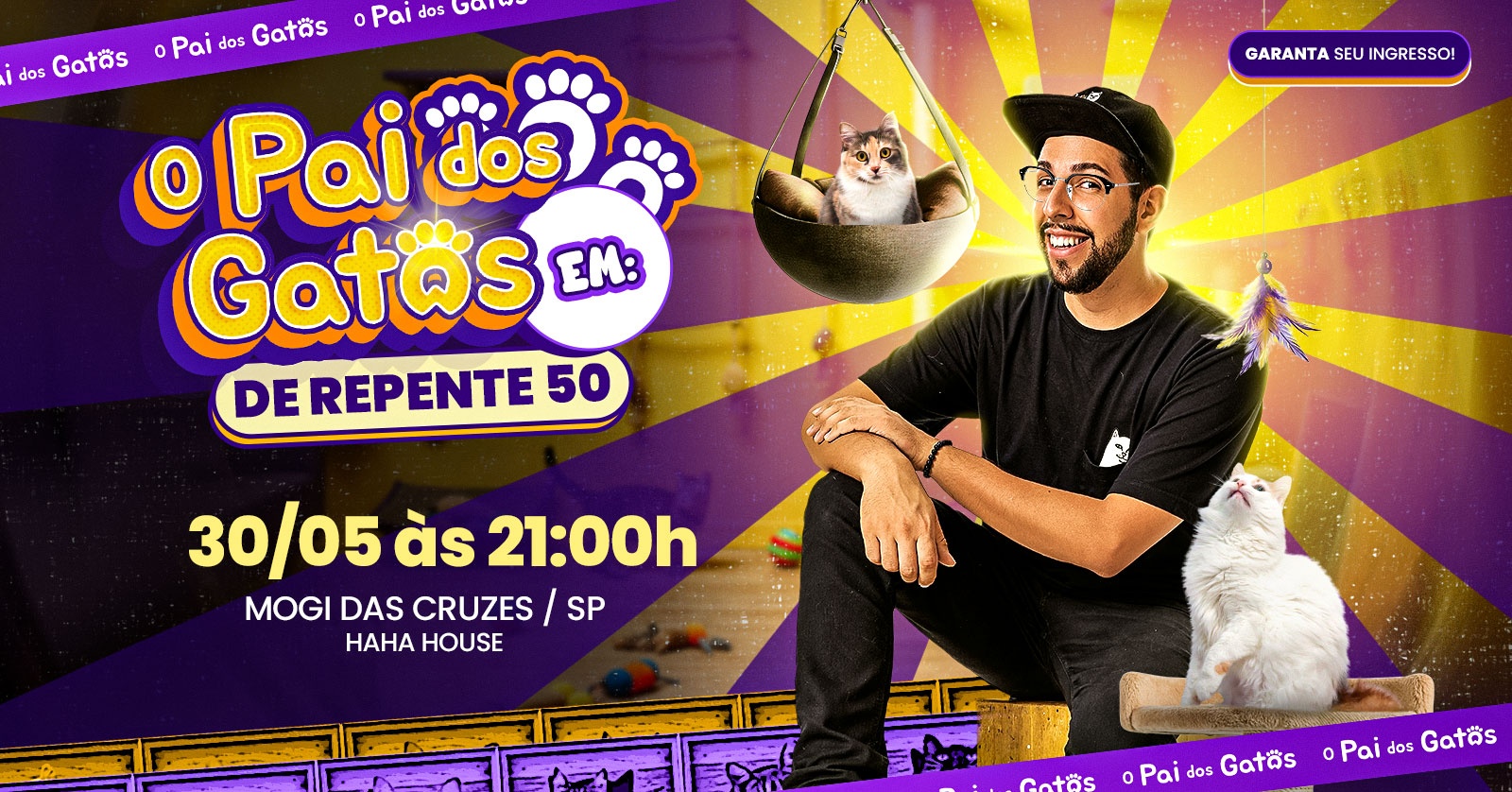 O Pai dos Gatos em Mogi das Cruzes