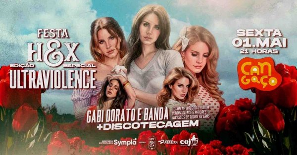 Imagem do evento FESTA HEX -  Edição Ultraviolence - Gabi Dorato