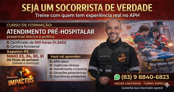Imagem do evento Curso de Atendimento Pré-hospitalar (APH)