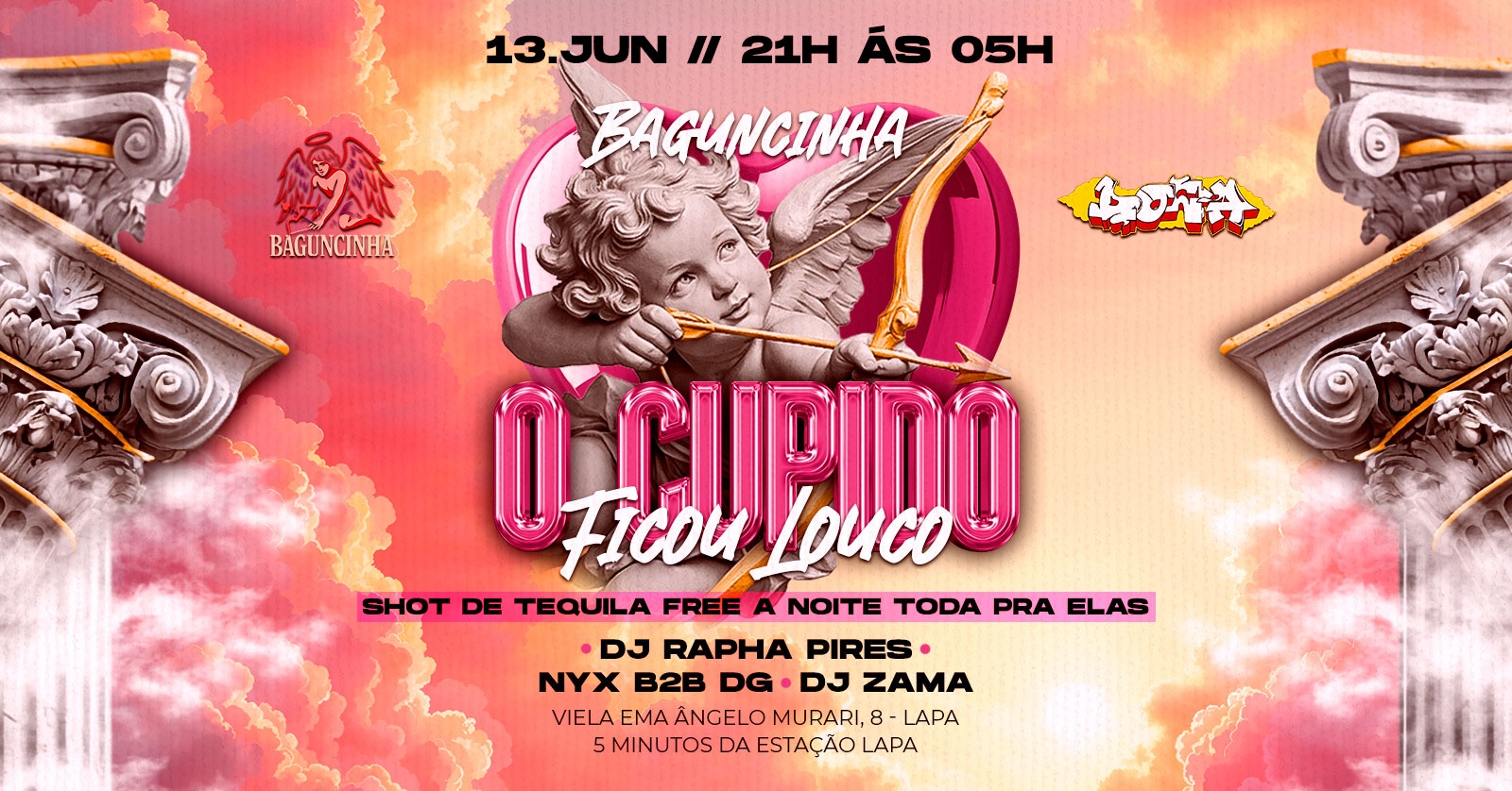 BAGUNCINHA - O Cupido Ficou Louco - São Paulo, SP