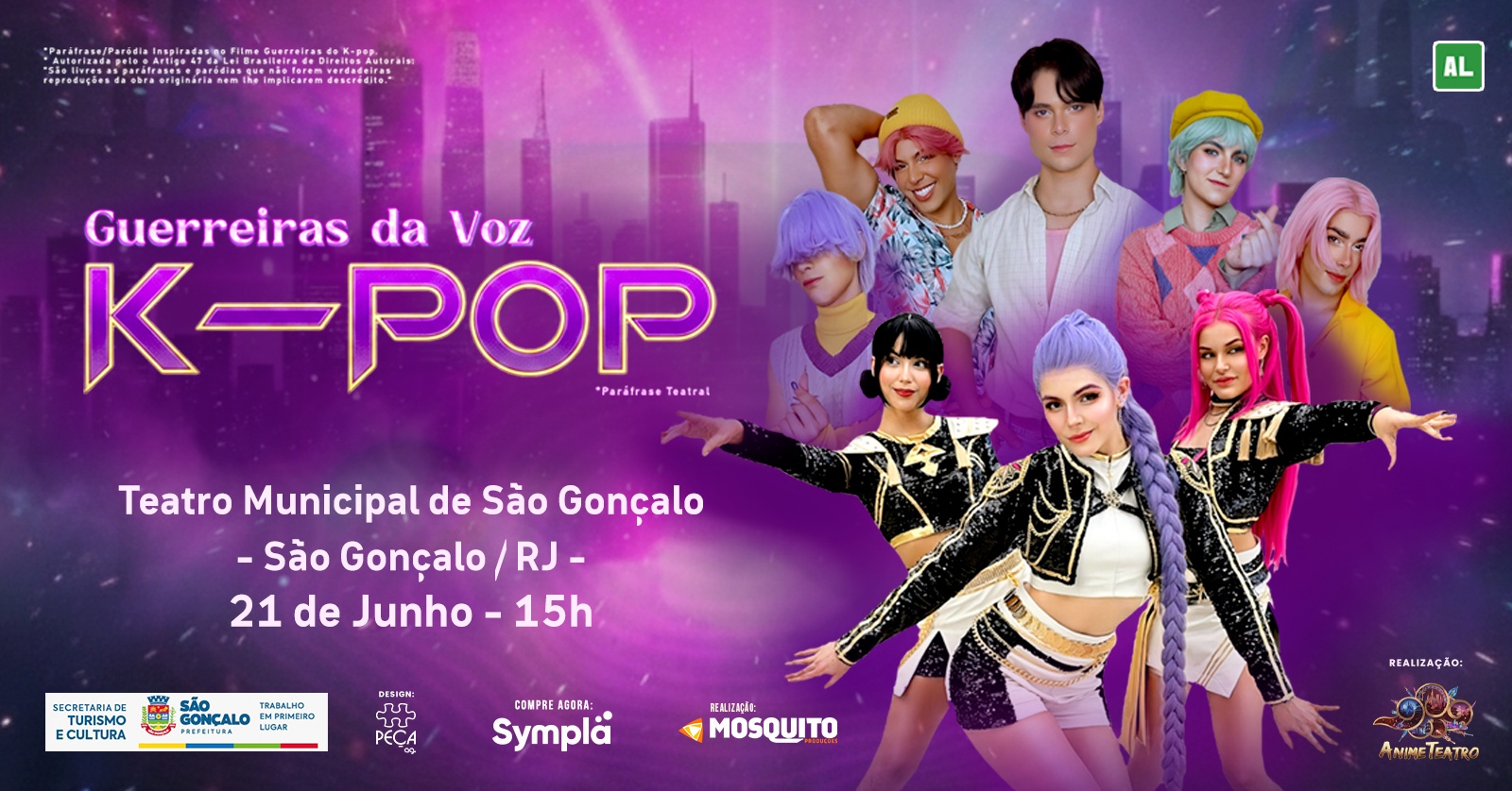 K-POP・アジア GONGYOO KPOP - GUERREIRAS DA VOZ em São Gonçalo - Sympla