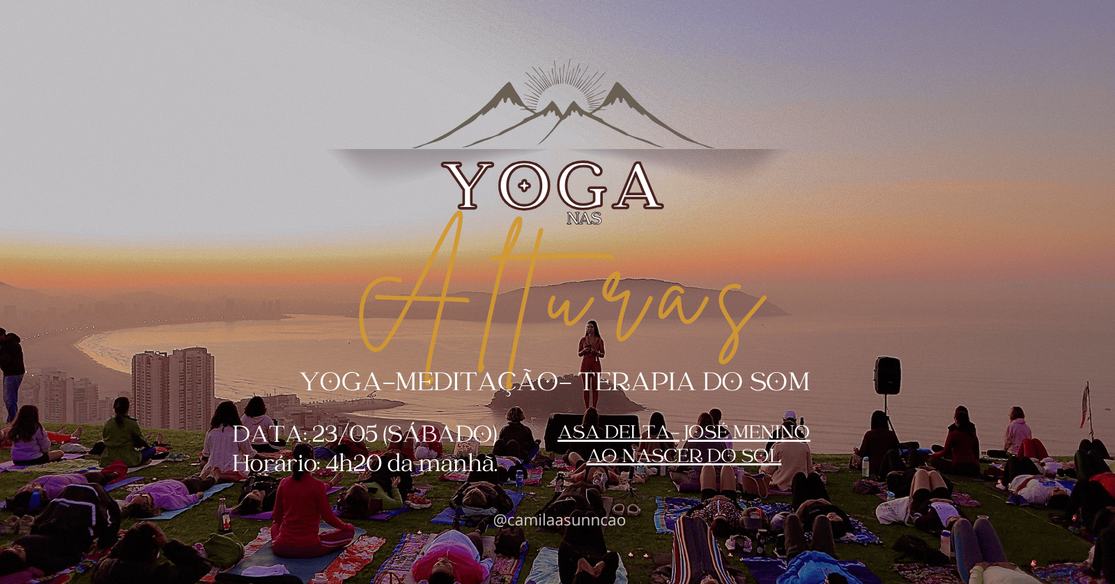 Yoga Pratamaページ Experiência Yoga nas Alturas - O Reencontro em São Vicente - Sympla