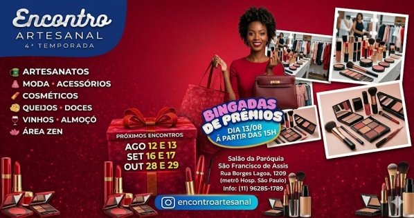 Imagem do evento Encontro Artesanal, 12 e 13 de Agosto