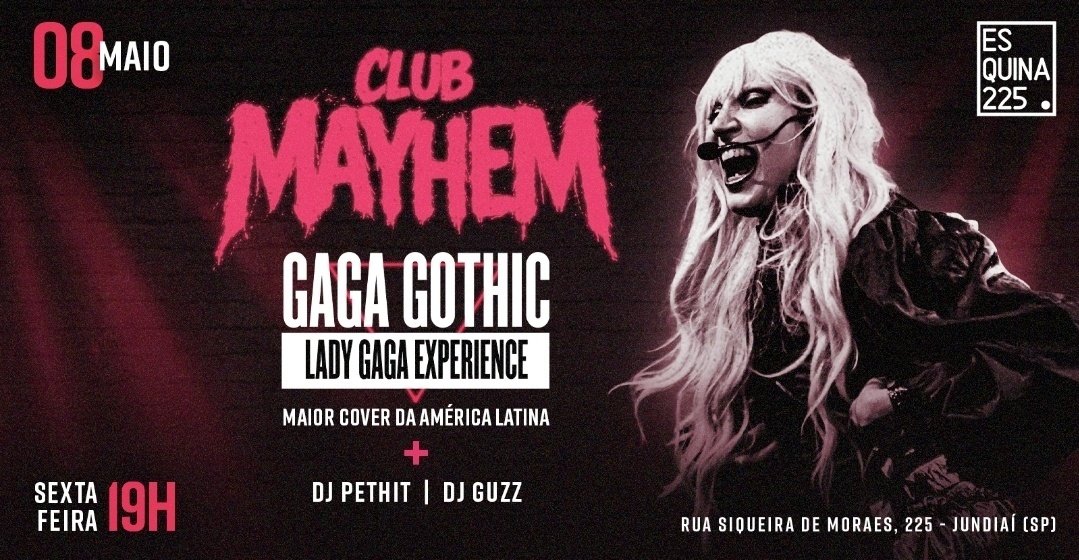 Gaga gothic em Jundiaí ( Lady gaga cover) em Jundiaí - Sympla