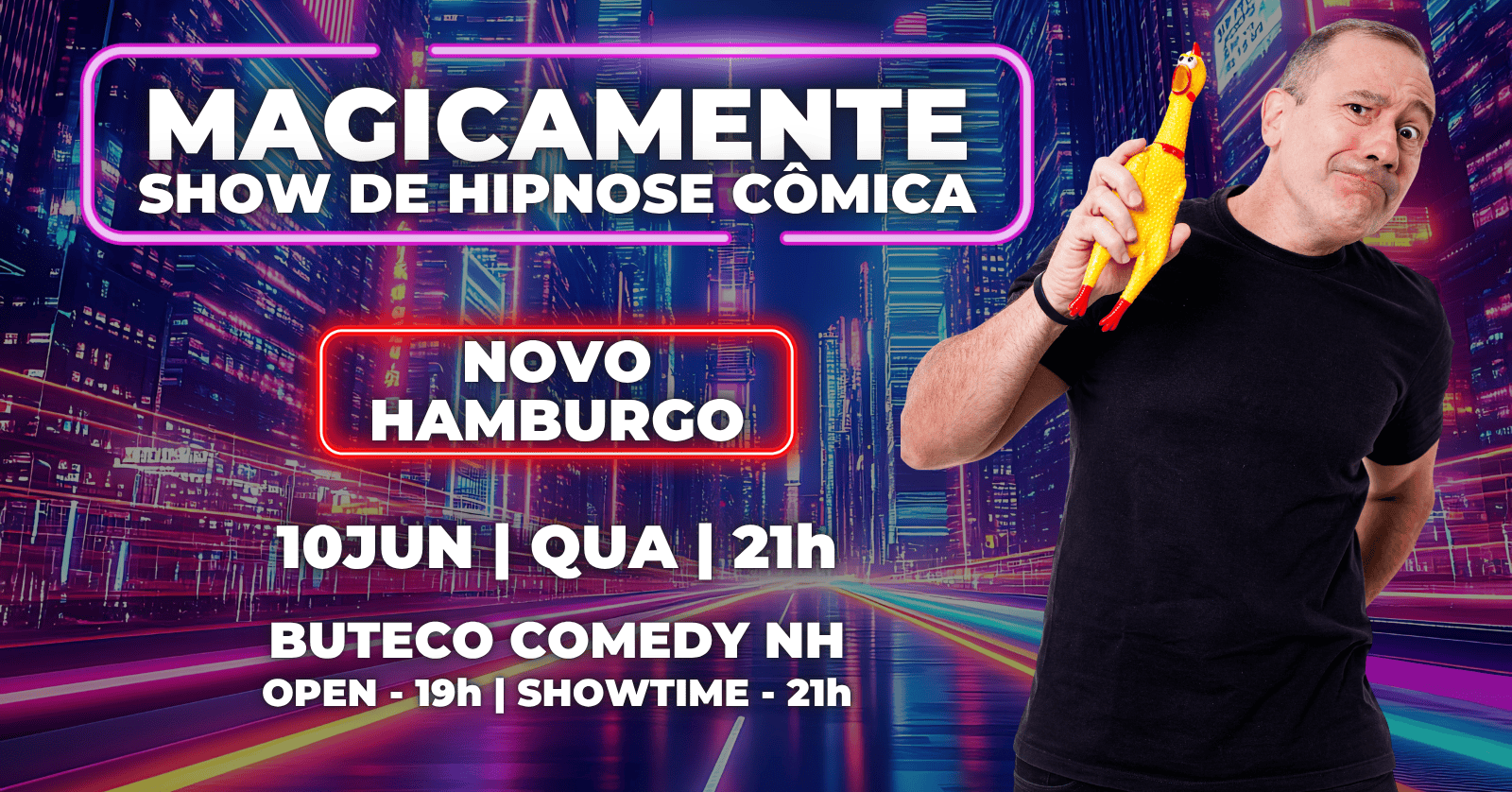 Show de Hipnose Magicamente em Novo Hamburgo