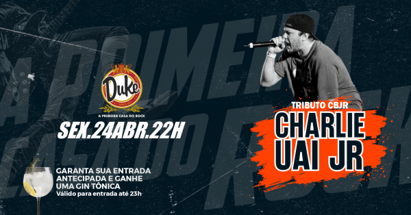 Imagem do evento Duke Pub - Charlie Uai Jr - Sexta-feira - 24/04