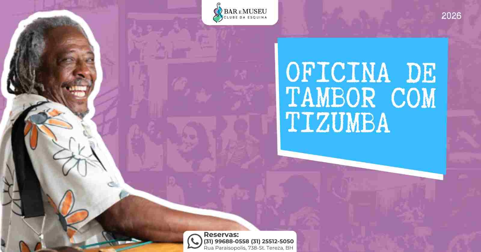 Oficina de Tambor Mineiro com Maurício Tizumba