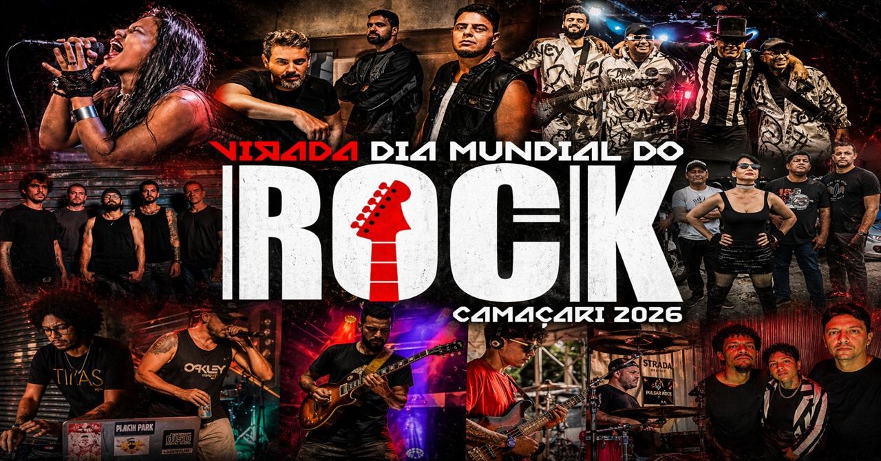 Virada dia Mundial do Rock 2026 - Camaçari, BA