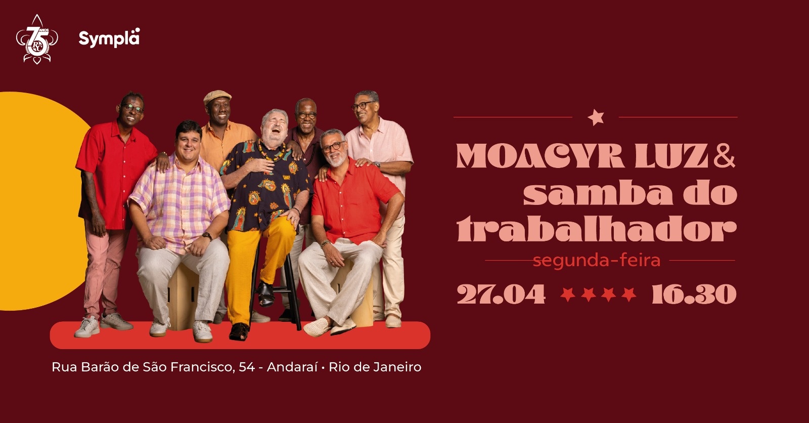 Moacyr Luz e Samba do Trabalhador 27 de abril!  
