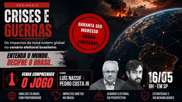 Imagem do evento Crises e Guerras: Seminário do GGN com Luís Nassif e Pedro Costa Jr