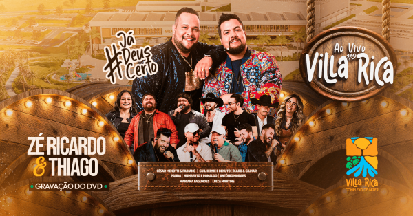 Imagem do evento Zé Ricardo & Thiago Ao Vivo no Villa Rica - Gravação DVD