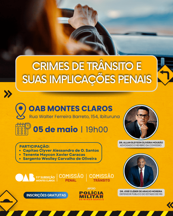 Imagem do evento Crimes de Trânsito e suas Implicações Penais