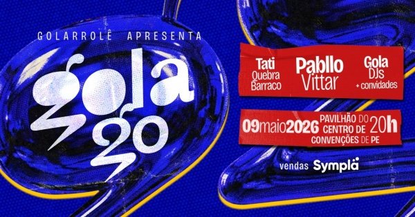 Imagem do evento GOLA20 | Pabllo Vittar + Tati Quebra Barraco