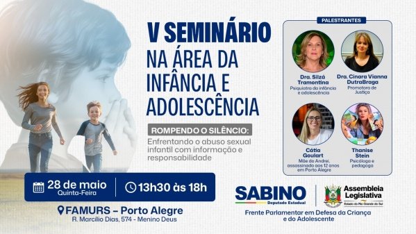 Imagem do evento Rompendo o silêncio: enfrentando o abuso sexual infantil com informação e responsabilidade