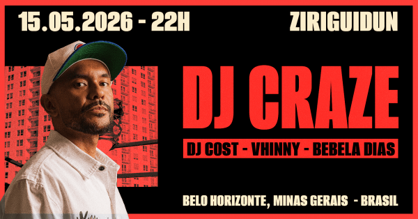 DJ CRAZE EM BELO HORIZONTE [SEXTA 15/05] em Belo Horizonte - Sympla