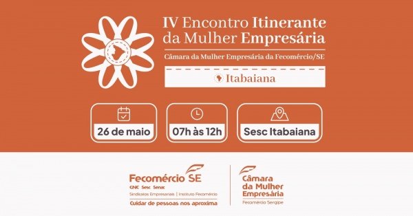 Imagem do evento IV Encontro Itinerante da Mulher Empresária de Sergipe - Itabaiana
