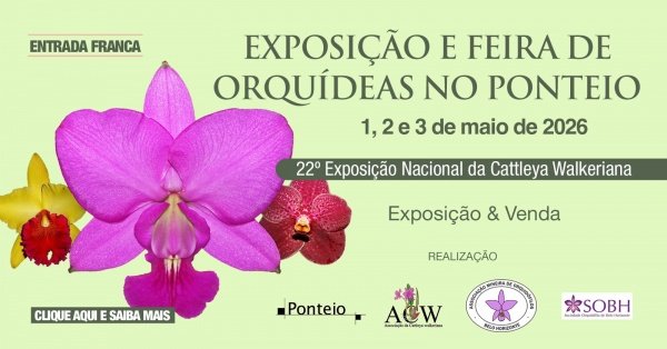 Imagem do evento Exposição e Feira de Orquídeas no Ponteio - 1, 2 e 3 de Maio