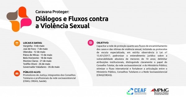 Imagem do evento Caravana Proteger Montes Claros: Diálogos e Fluxos contra a Violência Sexual