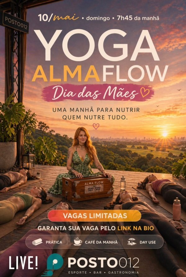 Imagem do evento YOGA AlmaFlow  - Edição Especial Dia das Mães - Paollà Yáelli e Posto012