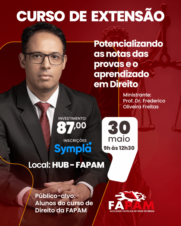 Imagem do evento Curso de Extensão: Potencializando as Notas das Provas e o Aprendizado em Direito