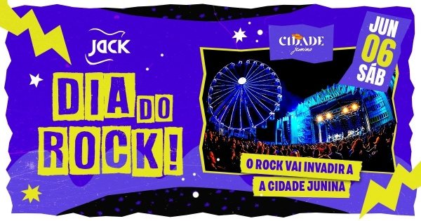 Imagem do evento na Cidade Junina +  Jack Rock Bar | DIA DO ROCK