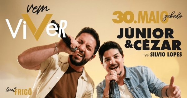 Imagem do evento 14 Anos da VIV Mizik c/ Junior e Cezar!