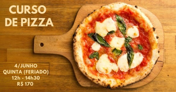 Imagem do evento Curso de Pizzas - 4/junho