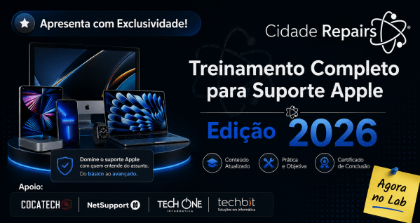 Imagem do evento Treinamento de Suporte Apple Lab Edition 2026 - Semestre 2