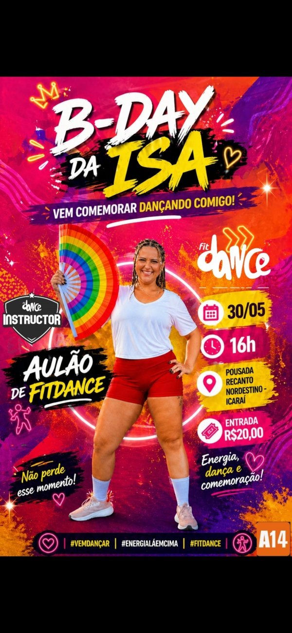 Imagem do evento B-Day da Isa