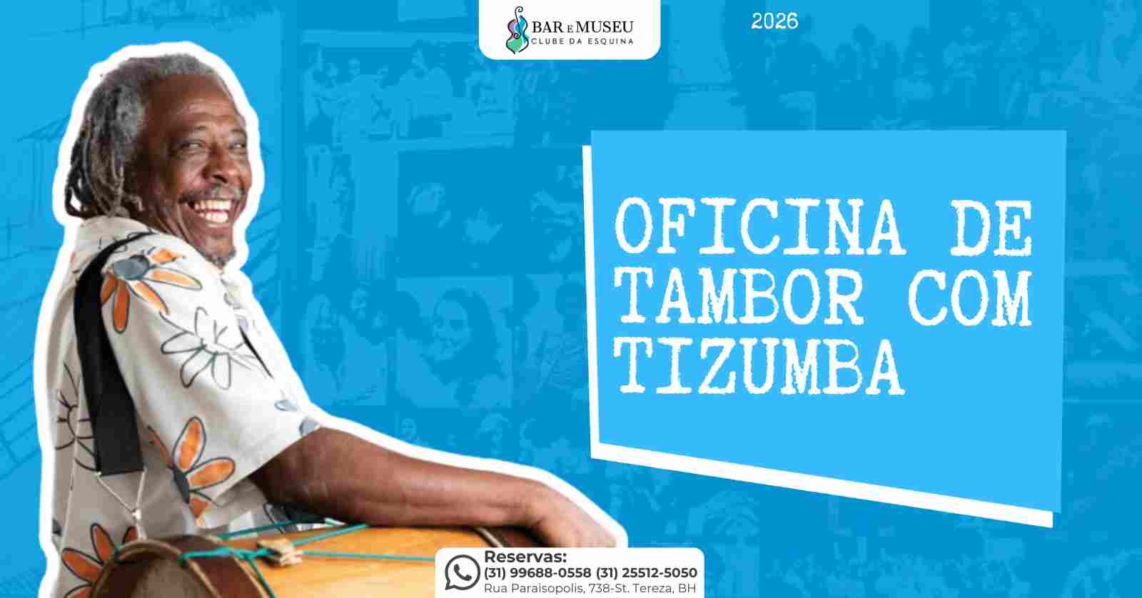 Oficina de Tambor Mineiro com Maurício Tizumba