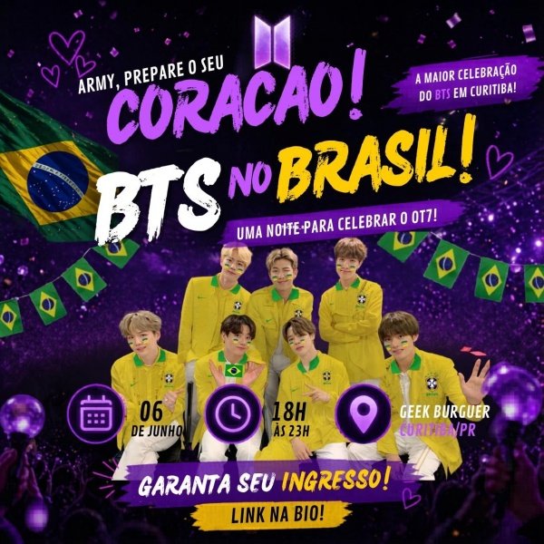 Imagem do evento BTS Brasil Night: Celebração OT7 / 06 de Junho