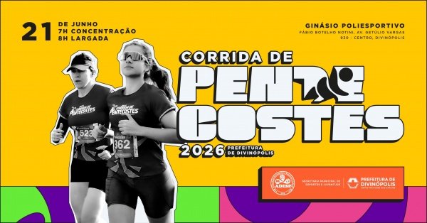 Imagem do evento Corrida de Pentecostes 2026 - Divinópolis/MG