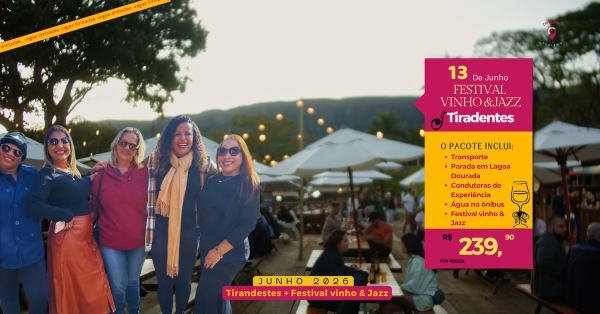 Imagem do evento Bate Volta Tiradentes +Festival Vinho & Jazz