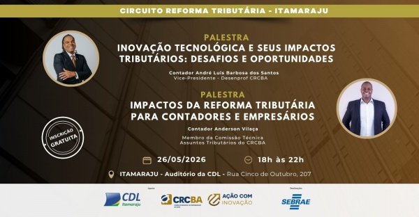 Imagem do evento Circuito de Palestras Reforma Tributária - ITAMARAJU