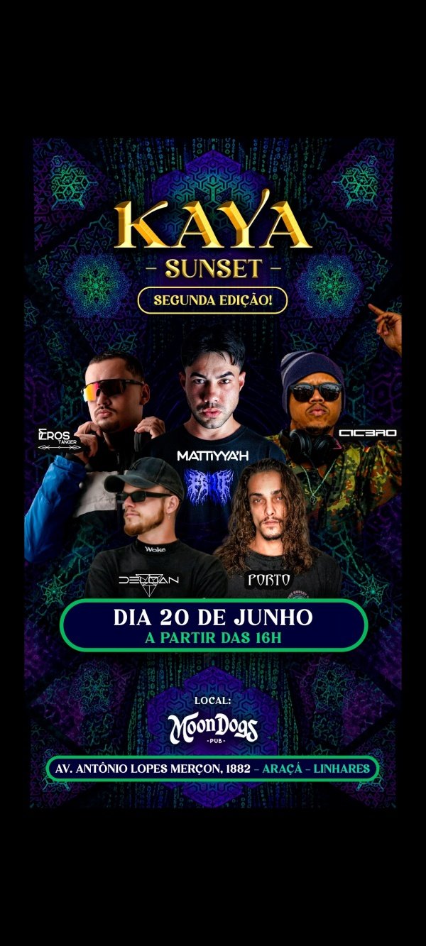 Imagem do evento Kaya Sunset - 2 Edição