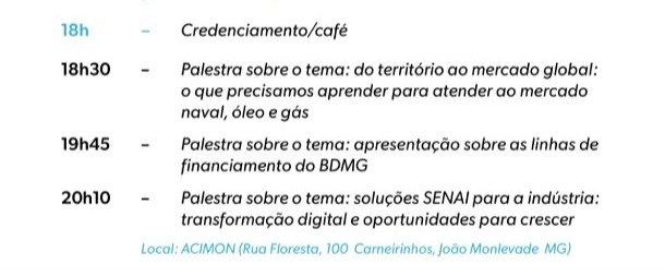 Imagem 1 da descrição do evento
