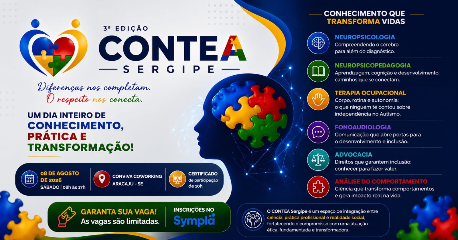 3ª EDIÇÃO - CONTEA SERGIPE: Diferenças nos completam. O respeito nos conecta.