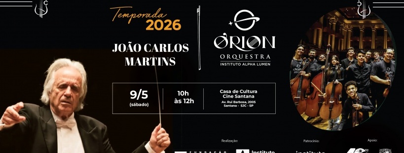Ensaio Aberto da Orquestra Orion com o maestro João Carlos Martins