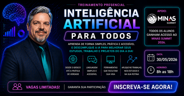 Imagem do evento INTELIGÊNCIA ARTIFICIAL PARA TODOS - PRESENCIAL BH
