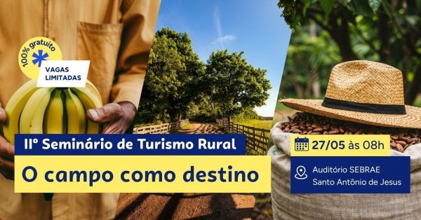 Imagem do evento IIº Seminário de Turismo Rural e Ecoturismo - O Campo como Destino