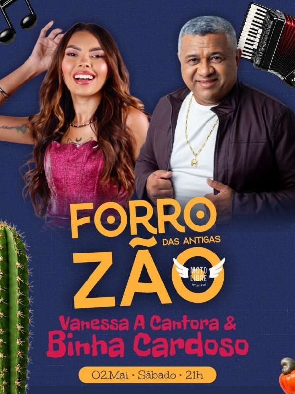 Imagem do evento Forrozão das Antigas ~ Binha Cardoso + Vanessa A Cantora