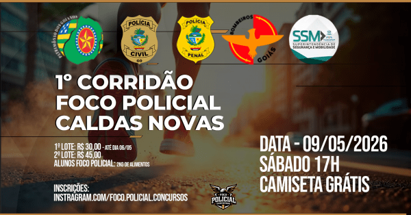 Imagem do evento 1º Corridão - Foco Policial - Caldas Novas
