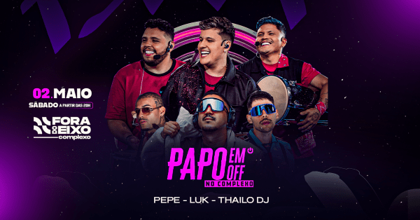 Imagem do evento Grupo PAPO EM OFF no SÁBADO do CPX (02/05)