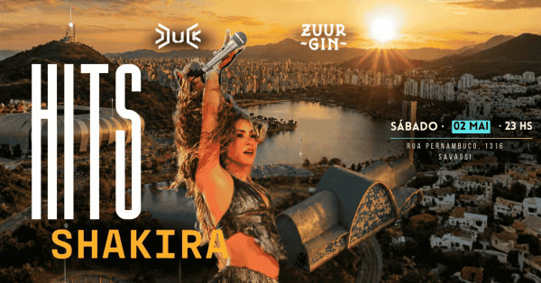 Imagem do evento GIN ZUUR APRESENTA HITS - Especial Shakira