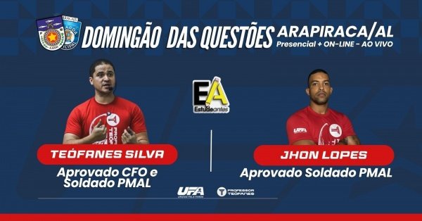 Imagem do evento PMAL e GM Aracaju - Domingão da Legislação - Arapiraca
